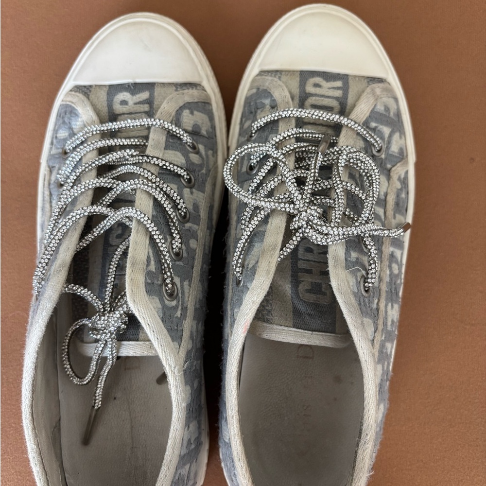 Dior Gray and White Sneakers